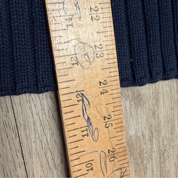 J Crew Navy Cotton Mock Neck Turtleneck Sweater in Navy Blue | SMALL NWT - Picture 11 of 12